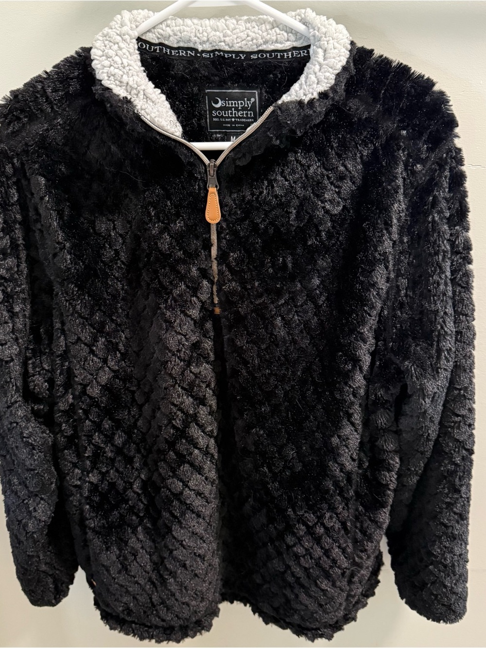 Simply Southern Sherpa faux fur pullover